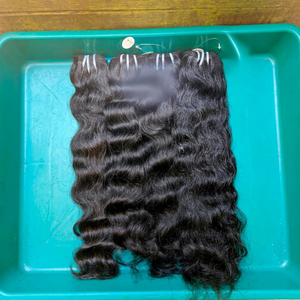 2025 productos de cabello crudo más vendidos 100% calidad de extensión de cabello rizado remy sin procesar y fuerte waft de la mejor calidad de la India - Product Image 1