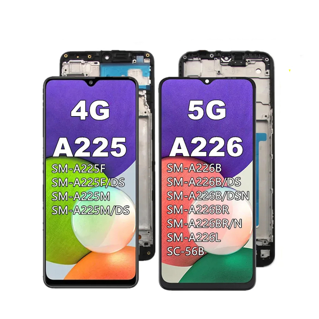 Org AMOLED Screen Replacement for Samsung A22 4G LCD A225 SM-A225F Display Touch Screen Panel A22 5G A226 SM-A226B Incell TFT