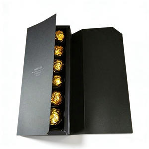 Boîte d'emballage pliable personnalisée <span class=keywords><strong>pour</strong></span> chocolat, avec fermeture magnétique en éponge, faite à la main, vide, avec séparateurs, finition mate <span class=keywords><strong>pour</strong></span> aliments - Product Image 3