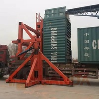 Machine d'inclinaison de conteneur robuste 30 35 40 45 50 tonnes 20 pieds 40 pieds, chariot élévateur, grue, rotation, retournement ISO