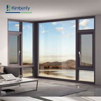 Ventanas de aluminio directas de fábrica Aislamiento térmico de insonorización moderna para dormitorio Balcón Ventanas personalizadas Precio sorpresa 2025