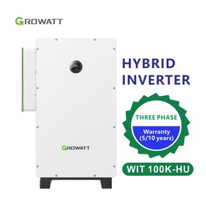 Sistema Solar Híbrido Trifásico Growatt 100kw WIT 100K-HU, Altamente Seguro para Uso Industrial y Comercial - Product Image 1