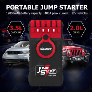 Hiệu quả xe & xe máy nhảy khởi động với trường hợp công cụ 12000mAh <span class=keywords><strong>400A</strong></span> 3.5L gas/2.0L DIESEL bắt đầu 5V/2A Đầu ra 1000 chu kỳ - Product Image 5