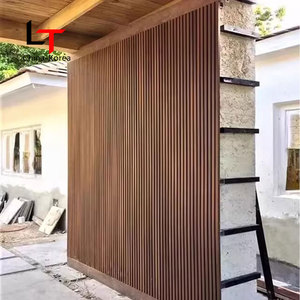 Revestimiento de Pared WPC para Decoración <span class=keywords><strong>Exterior</strong></span>, Panel de Pared con Ranuras, <span class=keywords><strong>Madera</strong></span> Plástica Compuesta, <span class=keywords><strong>Listones</strong></span> Acanalados de Alta Calidad - Product Image 2