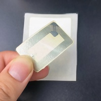 Étiquettes Ntag213 actives 2,4 GHz pour montres, petites, sur métal, autocollants ronds antivol, étiquettes RFID pour blanchisserie, autocollants NFC personnalisables et emballables