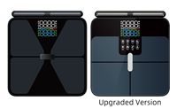 Balance connectée numérique 8 points pour la mesure de la composition corporelle, design en verre portable, compatible avec application