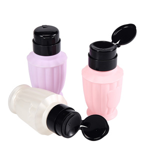 Botella Dispensadora con Bomba en Forma de Flor de 200 ml, Botella de Presión para Limpiador de Esmalte de Uñas - Product Image 3