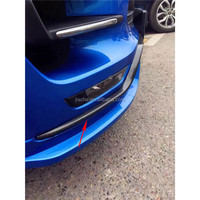 Bande de lame pour pare-choc avant en Fiber de carbone, moulage du vernis, panneau de vernis, décoration, bande de couteaux d'air pour Porsche Macan Turbo 2014 — 2018