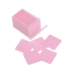 Toallitas de algodón coloridas en forma de corazón para limpiar el pegamento de pestañas y la boca del frasco - Product Image 4
