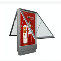 Ilumina tu marca, cartelera publicitaria, caja de luz, tablero de publicidad de carretera de aluminio moderno, desplazamiento Mupi de doble cara