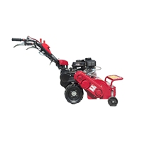 Trituradora de Césped con Motor de Gasolina de 10.5 HP 190F, Desbrozadora de Grado Comercial de Alta Calidad, Doble Eje, Arranque por Retroceso, 48 Cuchillas de Martillo