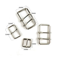 Boucle de ceinture à Double aiguille en métal pour hommes, possibilité de décorer votre propre Logo personnel, plusieurs Designs