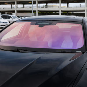 Película adhesiva de alta calidad para ventanas de coche, color camaleón púrpura, rollo de película tintada para ventanas. - Product Image 2