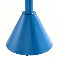 Plateau circulaire en aluminium bleu de 70 cm de diamètre, adapté à diverses occasions en extérieur