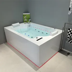 CE和Saber认可的室内漩涡按摩亚克力价格浴缸漩涡热水浴缸spa 2人浴缸按摩浴缸
