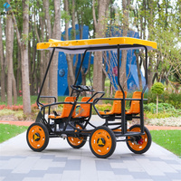 Produit de loisirs touristiques pour parc extérieur Double Quad Bike Famille Vélo touristique 4 personnes Vélo Vélo à assistance électrique