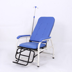 Silla de infusión Yizhuokang de acero inoxidable, portátil y reclinable para uso en hospitales y clínicas. - Product Image 2