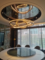 Lustre moderne de luxe MAJ en cristal entrelacé, cadre en métal doré, éclairage LED suspendu, garantie de 3 ans, taille personnalisable pour