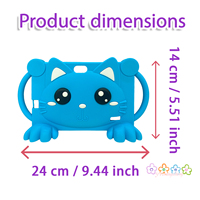 Étui de protection en silicone écologique de 7 pouces pour tablette pour enfants