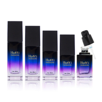 Flacon pompe cosmétique en verre personnalisé avec logo, 15 ml-40 ml, emballage de luxe pour sérum visage, lotion, base de maquillage