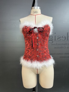 Double Layer Woven Satin Girdle with Firm Control and Button Detail Breathable Outerwear for Women - Product Image 2