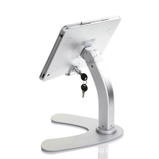 Aluminum Tablet Security Anti-Theft Stand Enclosure for iPad iPad 2/3/4/Air Pro With Key Locks