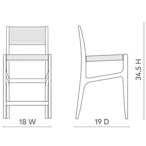 Eva Counter <b>Stool</b> Woven/Wicker/Rattan/Cane -Durable High Bar <b>Stool</b> for Home Bar & <b>Dining</b> Room - Product Image 2