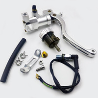 Maître-cylindre hydraulique avant à poussée directe en acier inoxydable CNC de 17,5 mm pour moto de route avec sensation de freinage linéaire fluide