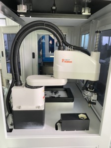 หุ่นยนต์ FDR SCARA พร้อม PLC และมอเตอร์ 4 แกน สำหรับสายการประกอบ 220V สำหรับจับและจัดเรียงชิ้นงานขนาดเล็ก - Product Image 3
