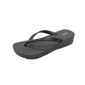 Tongs d'été en pvc à talons hauts pour femmes, <span class=keywords><strong>chaussures</strong></span> <span class=keywords><strong>de</strong></span> plage à semelle compensée <span class=keywords><strong>de</strong></span> couleur unie pour femmes et filles - Product Image 2