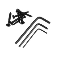 6 String Tailpiece Saddle Tremolo Set Headless Guitar Bridge with Screws Wrenches for Music Instrument Accessories
