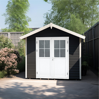 Abri de jardin modulaire extérieur en WPC série E, abri en bois, abri en acier moderne pour parc, appartement, villa, atelier, chambre, hall, école, garantie 5 ans