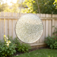 Mini attrape-soleil en verre de 9 cm en gros, artisanat DIY en verre teinté vierge