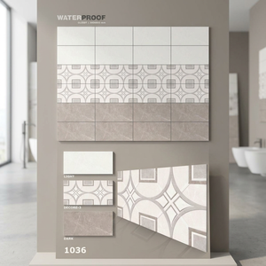 Vente directe Carreaux muraux de cuisine 30x60cm Gris Carrare Salle de bain 12x24 Céramique Marbre Poli Intérieur 300x600mm Carreaux muraux modernes - Product Image 4