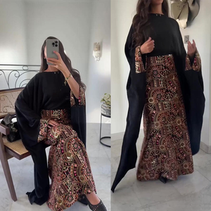 Abaya Islamica di Alta Qualità per Ragazze con Stampa Personalizzata del Nome in Stile Dubai, Ideale per l'Eid al-Fitr - Product Image 3
