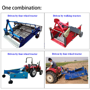 Mini-récolteuse industrielle multifonctionnelle pour pommes de terre, ail, carottes et arachides, avec entraînement par tracteur à quatre roues - Product Image 3