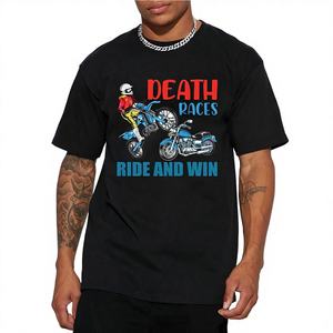 T-shirt de loisirs pour homme KW MODA, modèle imprimé uni standard pour le printemps/été KWDM01-1052a, fabriqué en Chine - Product Image 1