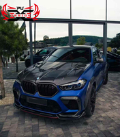 Pour BMW X5 G05 X6 G06 X5M F95 X6M F96 fibre de carbone sèche Offres Spéciales Style LD capot avant capot moteur couverture Kit accessoires de voiture
