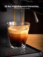 Anbolife - Cafetera Espresso Nueva de Fábrica de 19 Bares con Tanque de Leche, Pantalla Táctil, Termobloque de 1350W, Diseño Compacto OEM ODM