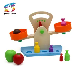 Großhandel Montessori pädagogische Woodne Waage Spielzeug für Kinder W11F088