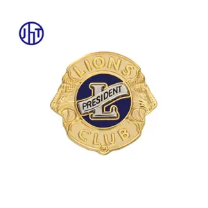 High End Custom Lions Club Logo Internat ionales Abzeichen Anstecknadel Luxus Metall weich hart Emaille Abzeichen Löwen Club Pins Hersteller