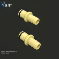 Raccord rapide fileté BRT 1/8, connecteur PMC1604, raccord de tuyau en plastique basse pression, raccord de tuyau à barbillon 1/4" femelle/mâle