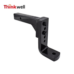 Thinkwell Tow Hook Adjustable Steel 4 Hole Mounting <b>Car</b> <b>Trailer</b> Hitch Accessory - Product Image 1