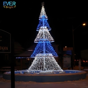 Yeni varış büyük kule şekilli kar yağışı noel ağacı ışığı - Product Image 5