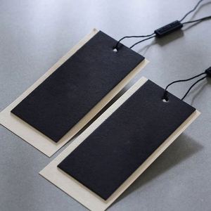 Etiqueta de Papel para Ropa de Lujo con Logotipo Impreso Personalizado de Alta Calidad del Fabricante, al Mejor Precio, con Cordón - Product Image 2