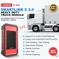 Launch X431 SmartLink C 2.0 Ağır Vasıta 24V Kamyon Teşhis Modülü ABD AB Deposu Ticari Araçlar için 1 Yıllık Yazılım