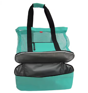 Tote Bag Outdoor Portable Cooler Pocket Shopping Multifunctional Beach Picnic Cooler Bags for Outdoor Mesh Large Capacity - Product Image 2