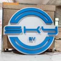 Boîte à lumière LED personnalisée avec panneau acrylique, cadre en acier inoxydable, affiche imprimée UV, étanche IP67 pour panneau publicitaire