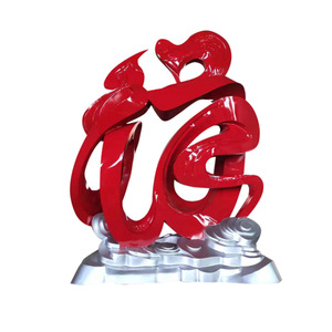 Escultura Abstracta de Cinta Metálica Jiahua, de Acero Inoxidable, para Montaje en Suelo Exterior, Forma Irregular, Arte Decorativo - Product Image 3