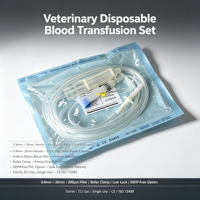 Ensemble de transfusion sanguine vétérinaire pour chiens